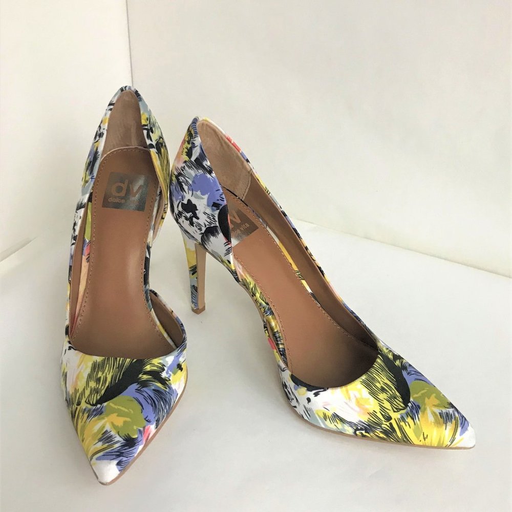 DV by Dolce Vita Womens Silk Floral Pumps - New